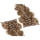 20 inch (50cm) Deluxe wavy clip in human REMY hair - dark brown/blonde