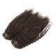 20 inch (50cm) Deluxe curly clip in human REMY hair - dark brown