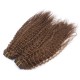 20 inch (50cm) Deluxe curly clip in human REMY hair - medium brown