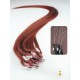 16 inch (40cm) Micro ring remy human hair extensions - copper red