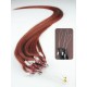 24 inch (60cm) Micro ring remy human hair extensions - copper red
