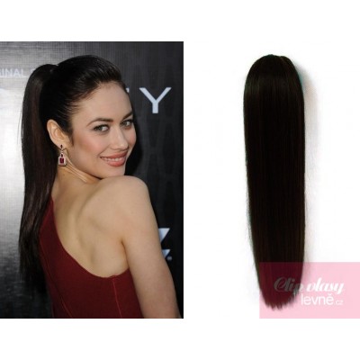 Claw ponytail 24 inch straight - black