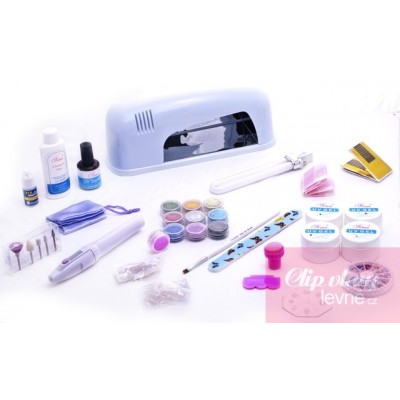 9W UV gel nails art kit