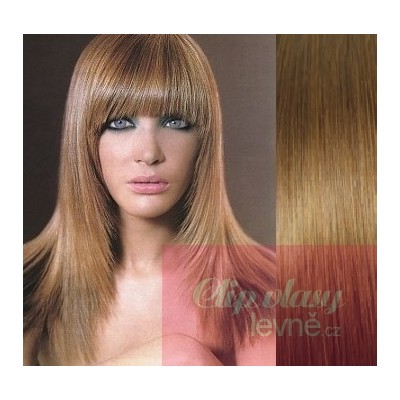 Clip in 100% human hair REMY bang - light brown
