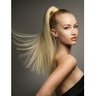 Human hair clip in wrap ponytails 24˝ straight Human hair clip in wrap ponytails 24˝ straight