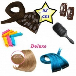 Clip in deluxe balíček – clip maxi set 53cm REMY pravé lidské