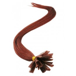 Vlasy evropského typu k prodlužování keratinem 40cm - růžové