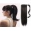 Clip in human hair wrap ponytails
