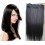 One piece clip human hair wefts