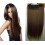 One piece clip human hair wefts