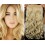 One piece clip human hair wefts