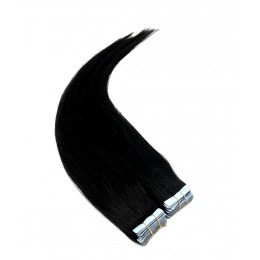 Vlasy pro metodu Invisible Tape / TapeX / Tape Hair / Tape IN 50cm - černé